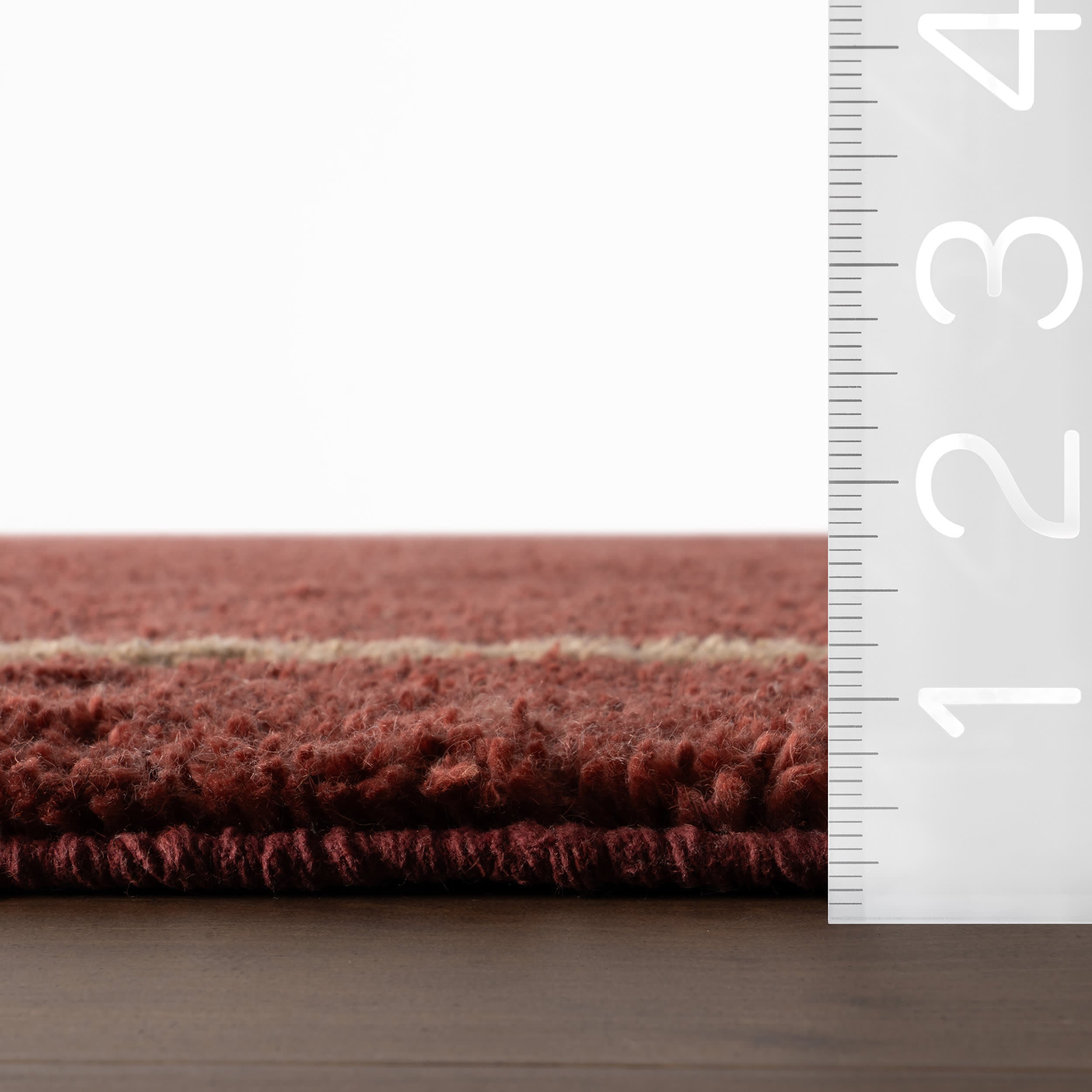 Sivra Bordered Rug | Maroon