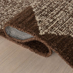 Tova Tufted Diamond Rug | Light Brown