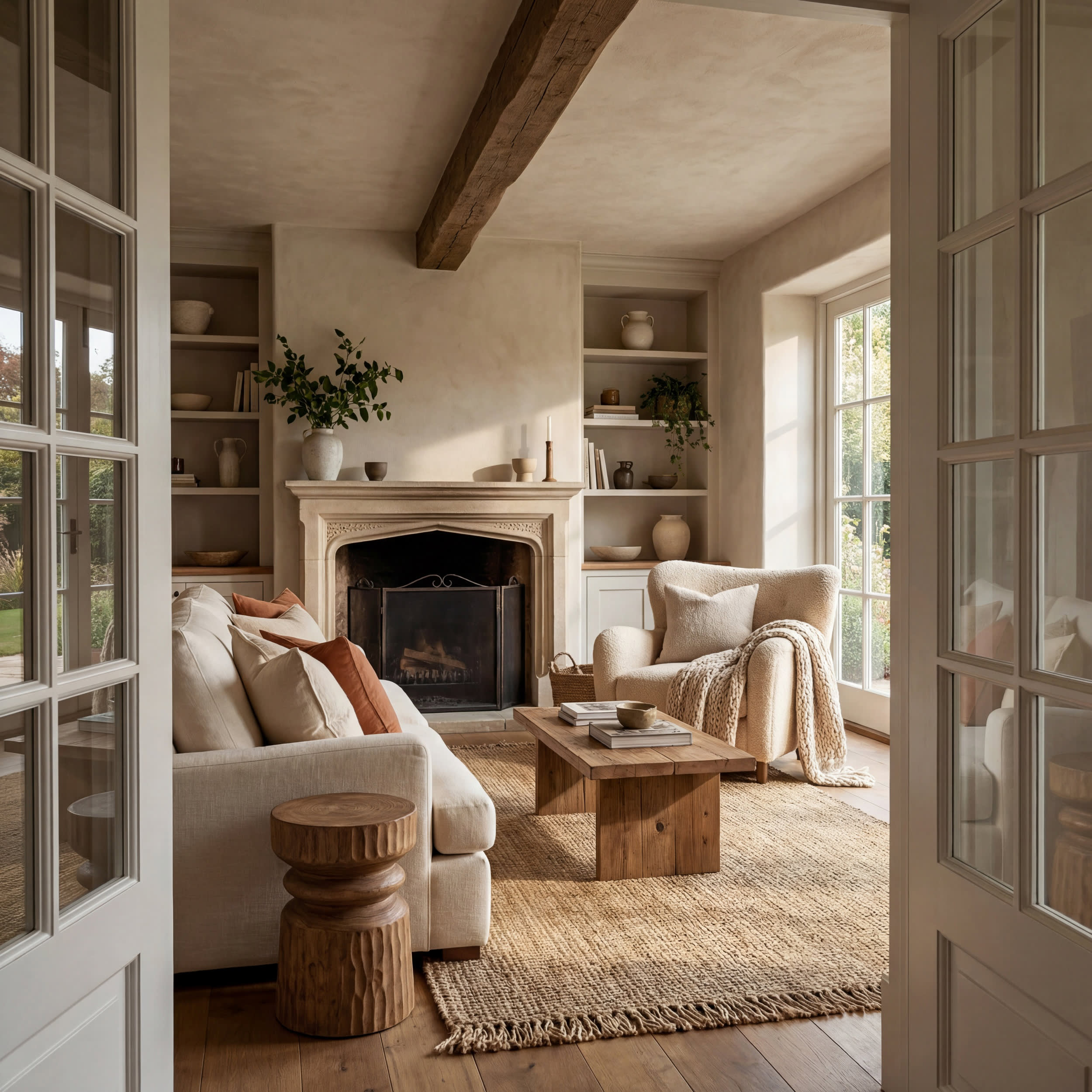 Chunky Jute Tasseled Rug | Natural