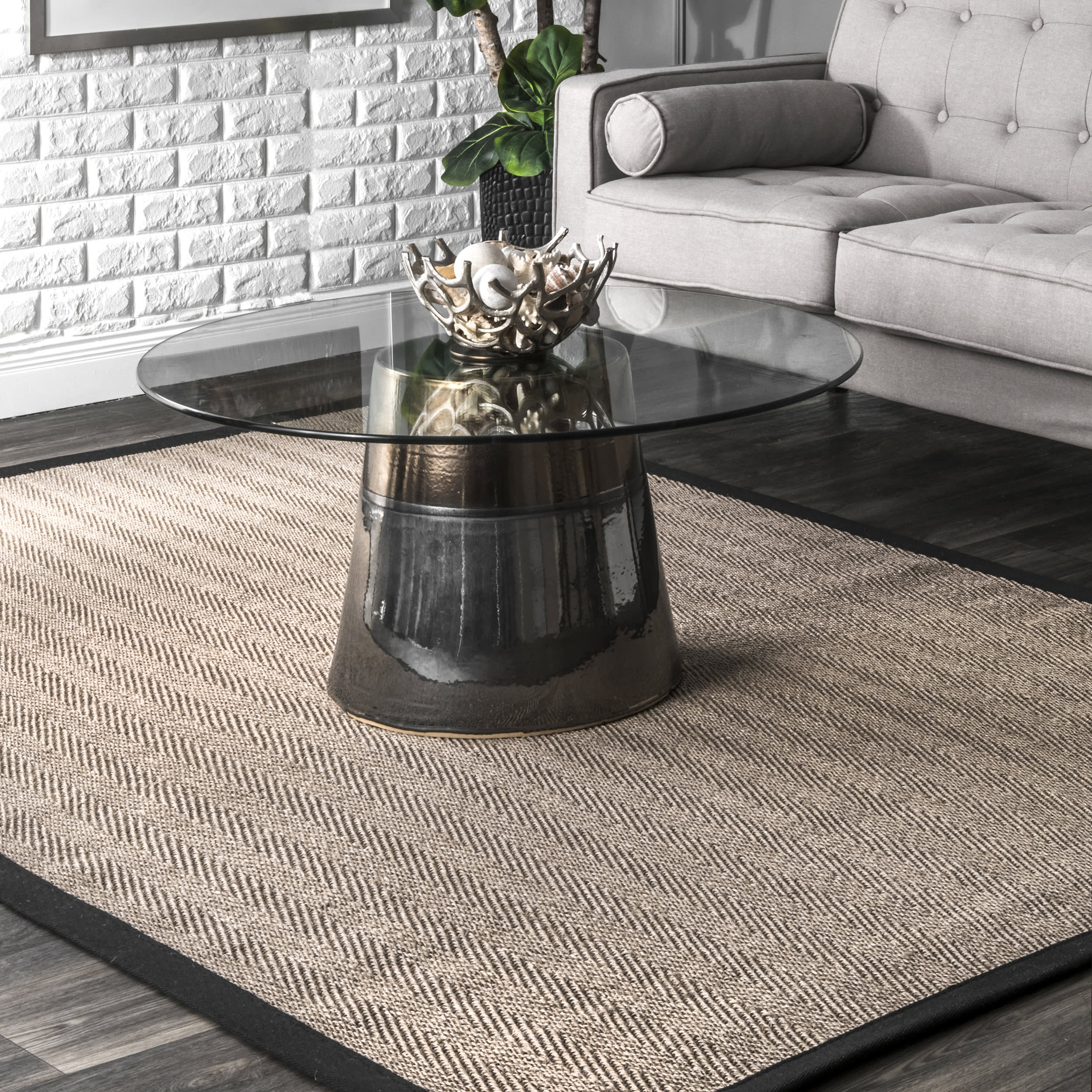 Cordelia Sisal Rug | Black Secondary image