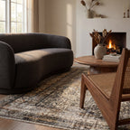 Vintage Medallion Fringe Rug | Beige