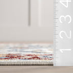 Anabelle Floral Medallion Washable Rug | Multicolor
