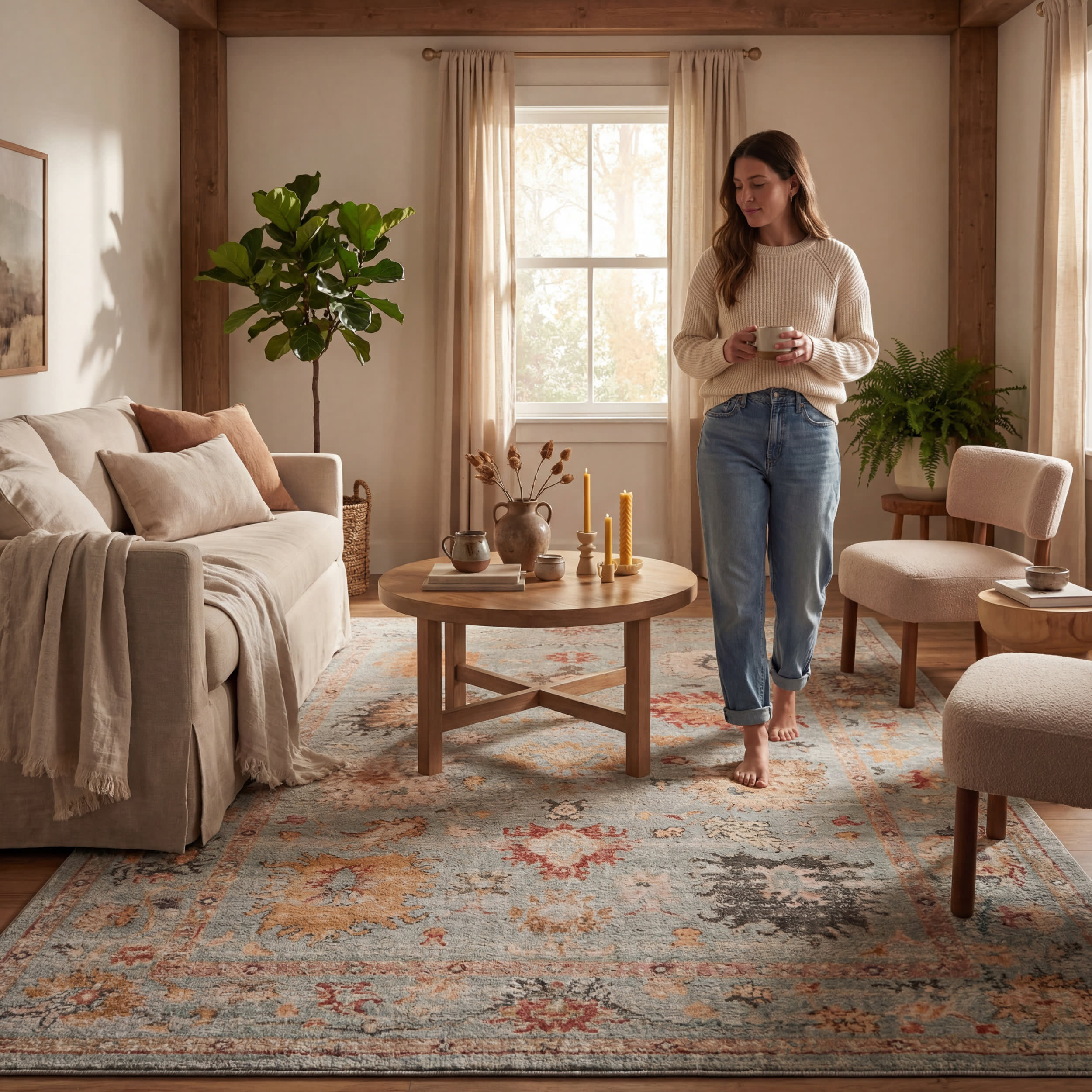 Eira Hand Loomed Wool Rug | Multicolor
