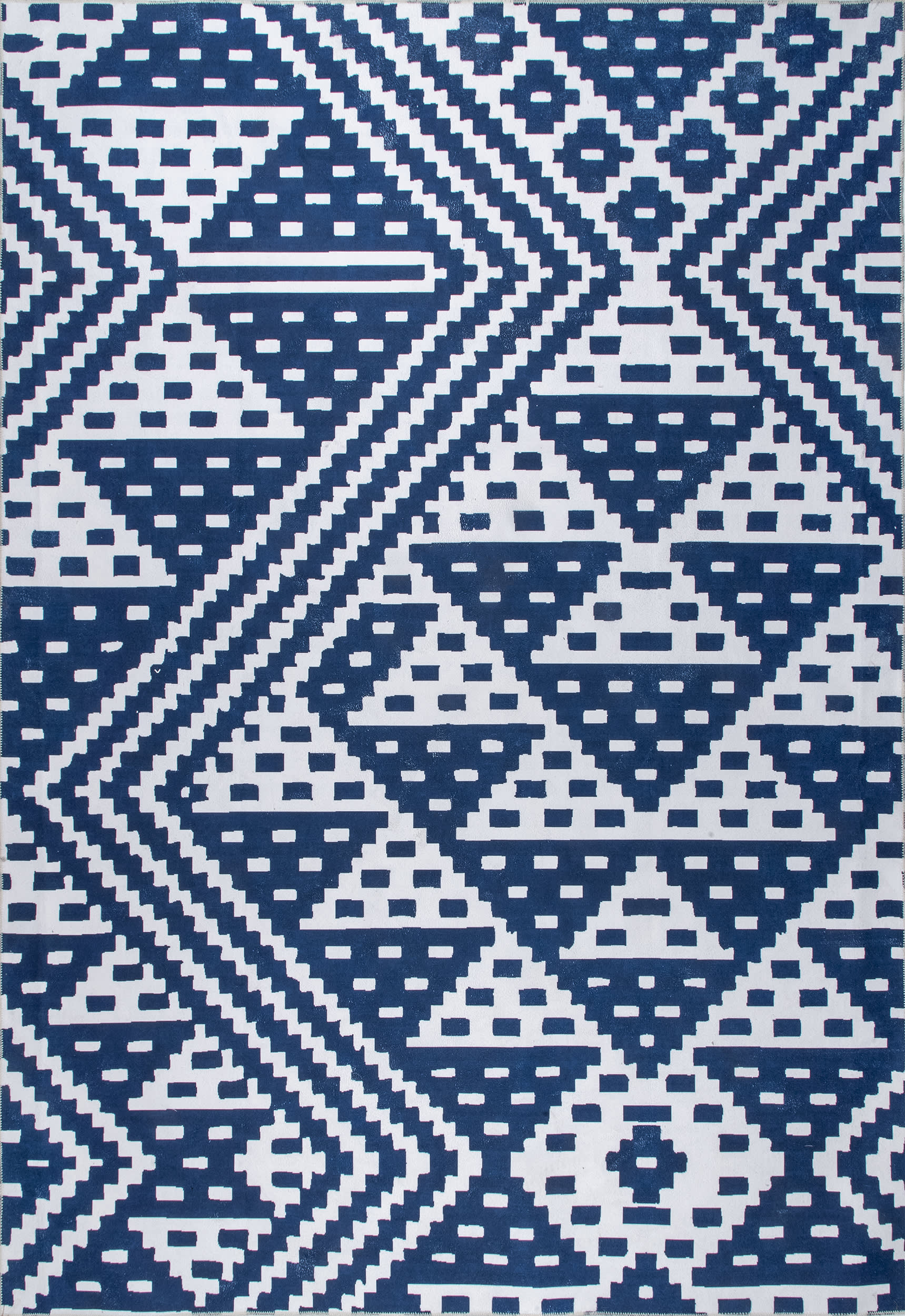 Alexis Trellis Washable Rug | Navy Main image