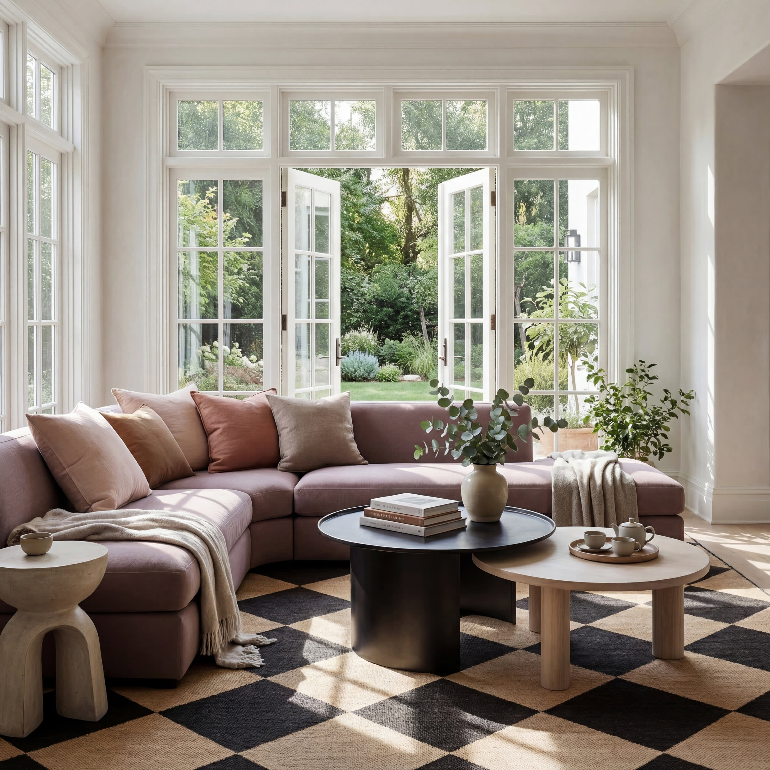 Adelaide Harlequin Indoor/Outdoor Rug | Dark Grey