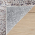 Glacier Abstract Washable Rug | Grey