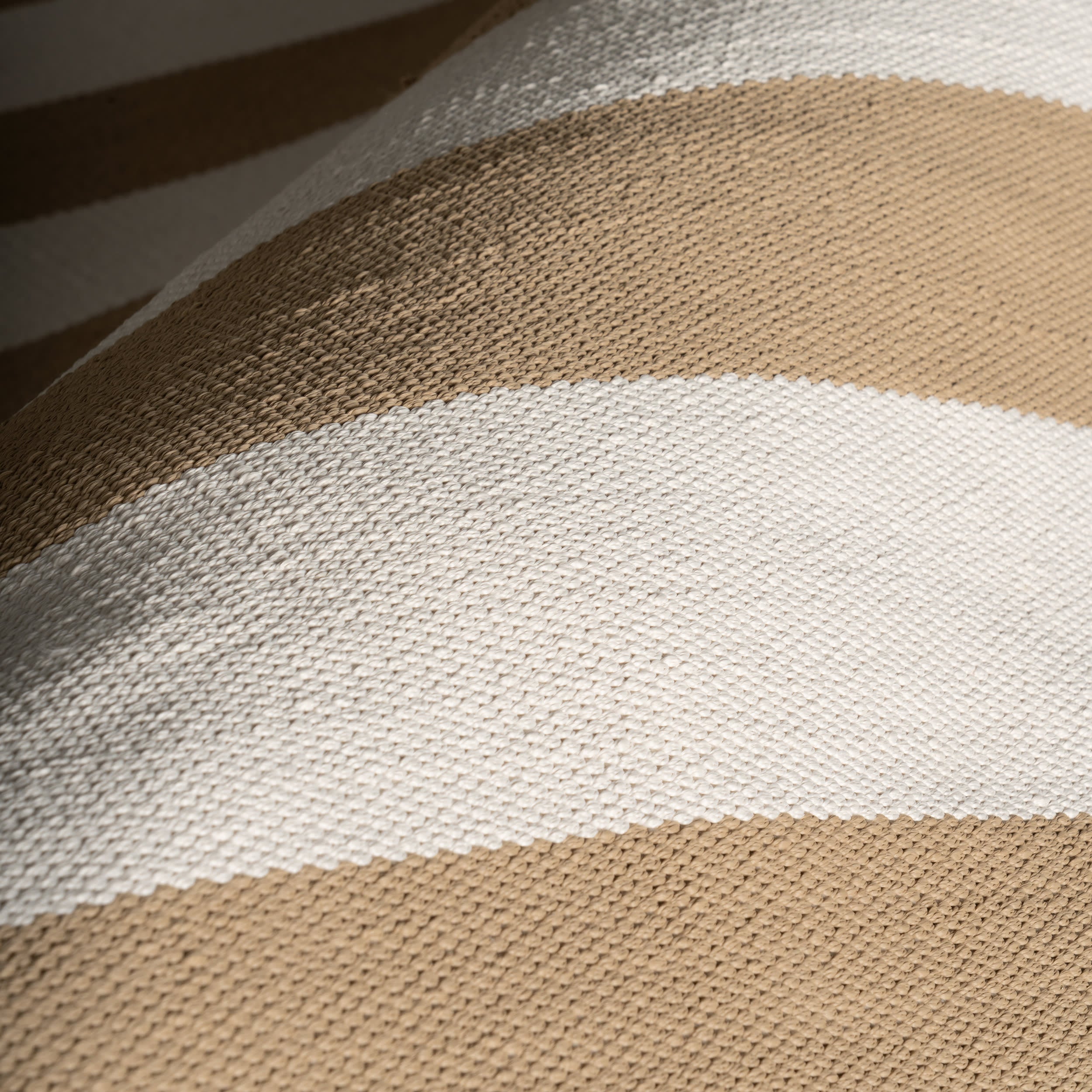Banks Stripe Handwoven Indoor/Outdoor Rug | Khaki