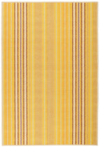 Sunflower Ticking Machine Washable Rug | Yellow