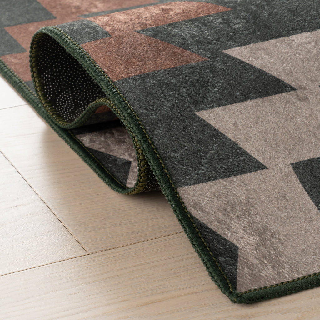 Mesalaya Southwestern Geometric Washable Rug | Multicolor