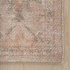 Partha Vintage & Distressed Washable Rug | Peach