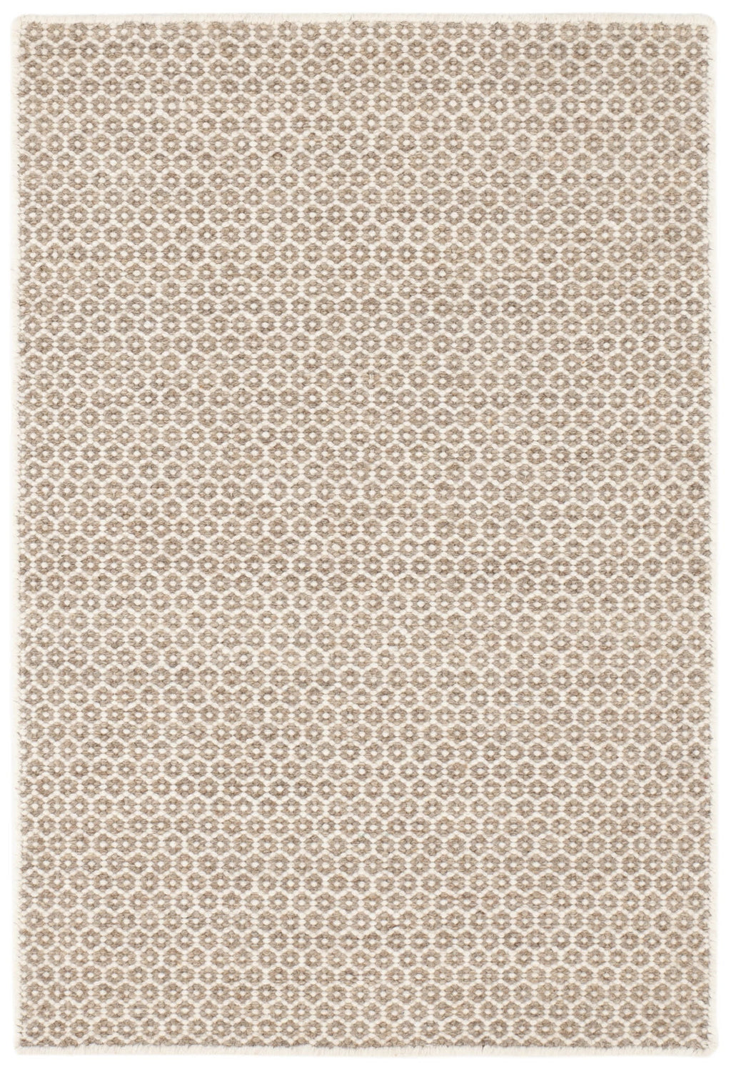 Honeycomb Handwoven Wool Rug | Natural