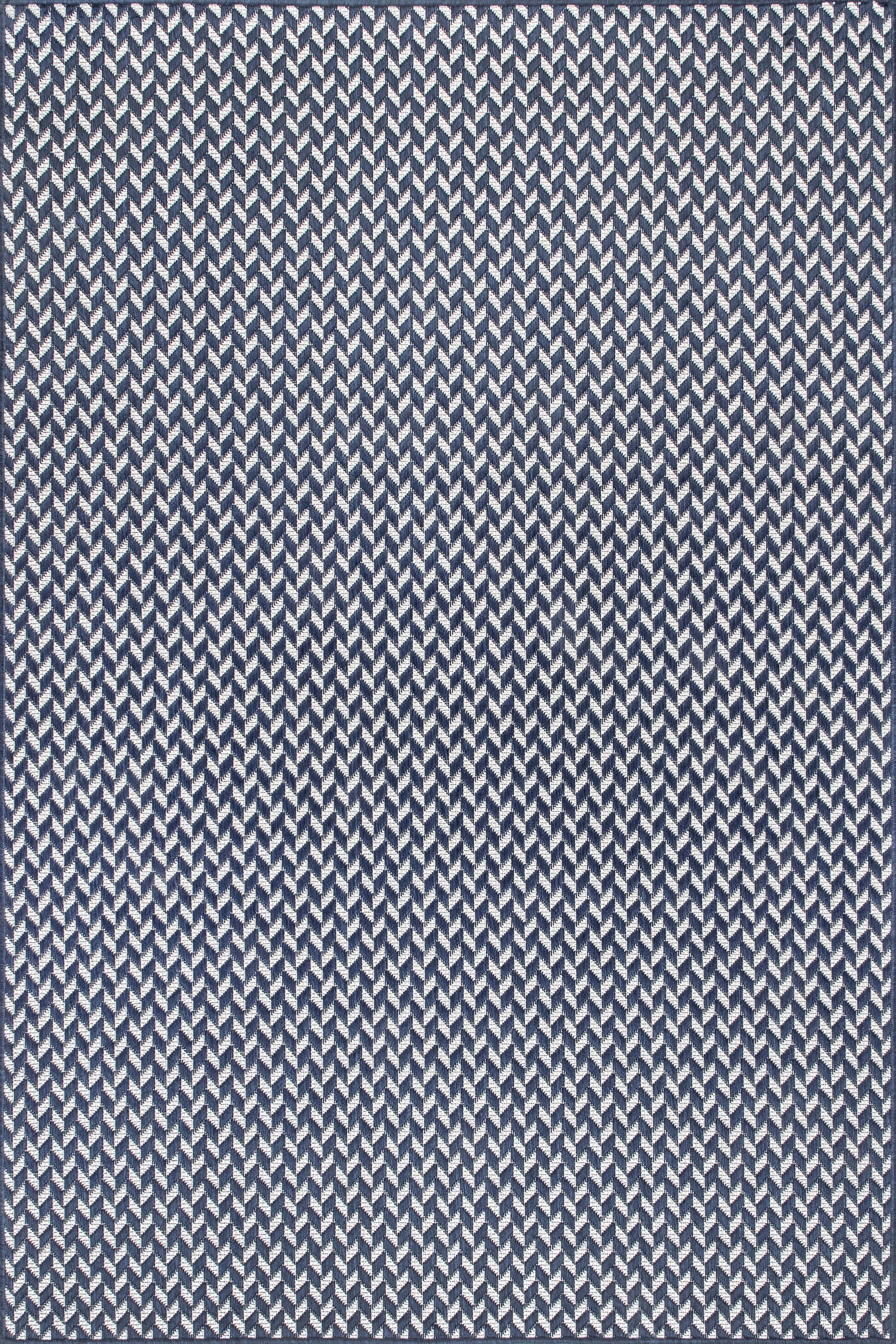 Taraji Herringbone Indoor/Outdoor Rug | Navy Main image