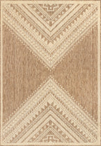 Aztec Prism Indoor/Outdoor Rug | Brown