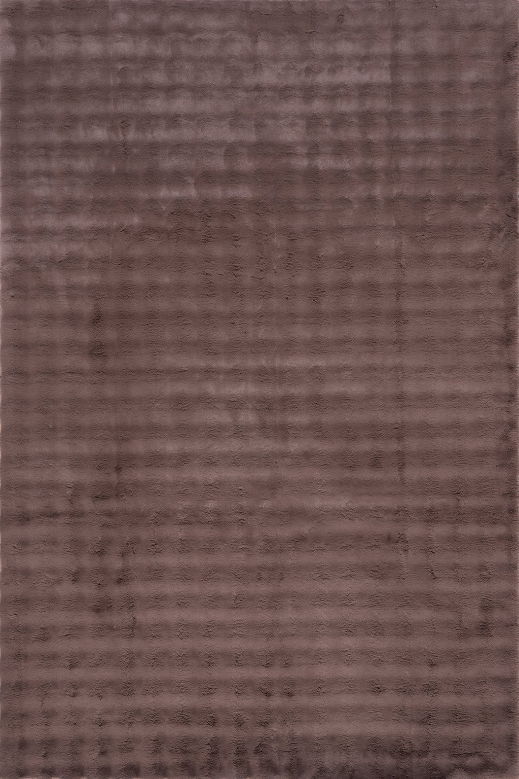 Ivana Checkered Plush Cloud Washable Rug | Dark Brown