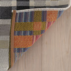 Mesael Modern Plaid Indoor/Outdoor Rug | Blue