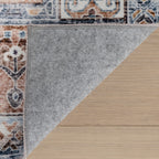 Clarese Oriental and Persian Washable Rug | Blue