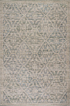 Nefre Traditional Diamond Rug | Blue