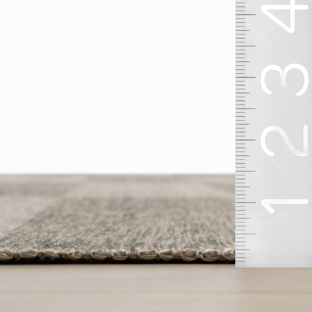 Mephira Checkered Washable Rug | Green