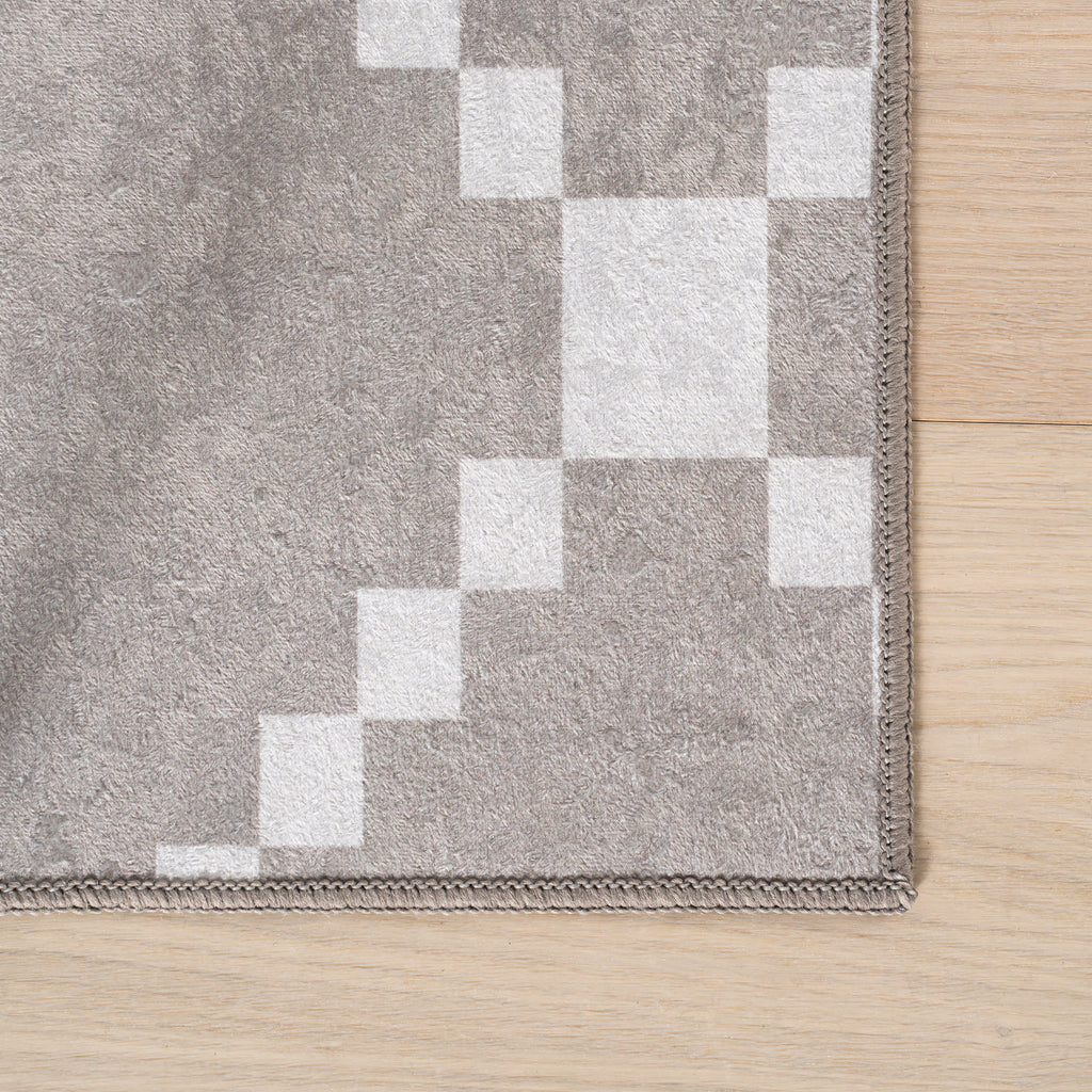 Juni Southwestern Geometric Washable Rug | Taupe