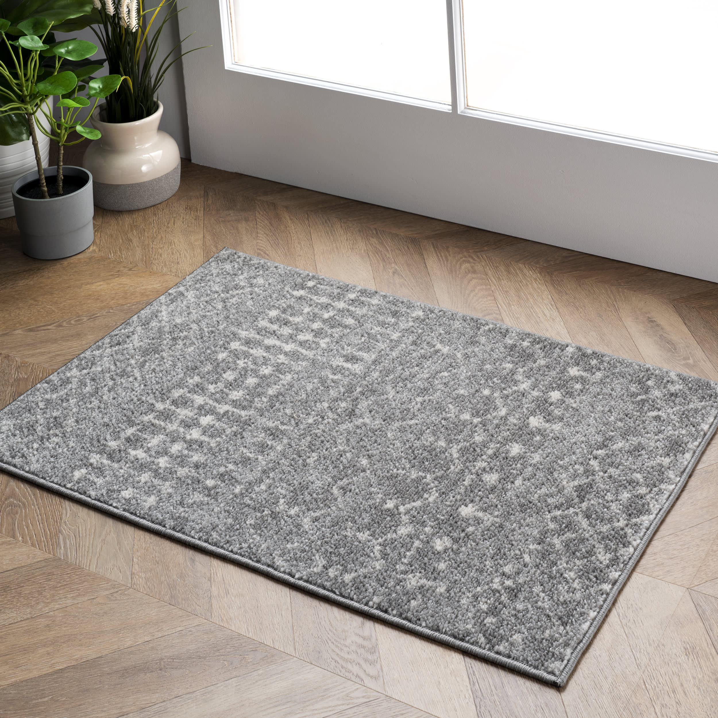 Moroccan Trellis Rug | Dark Grey