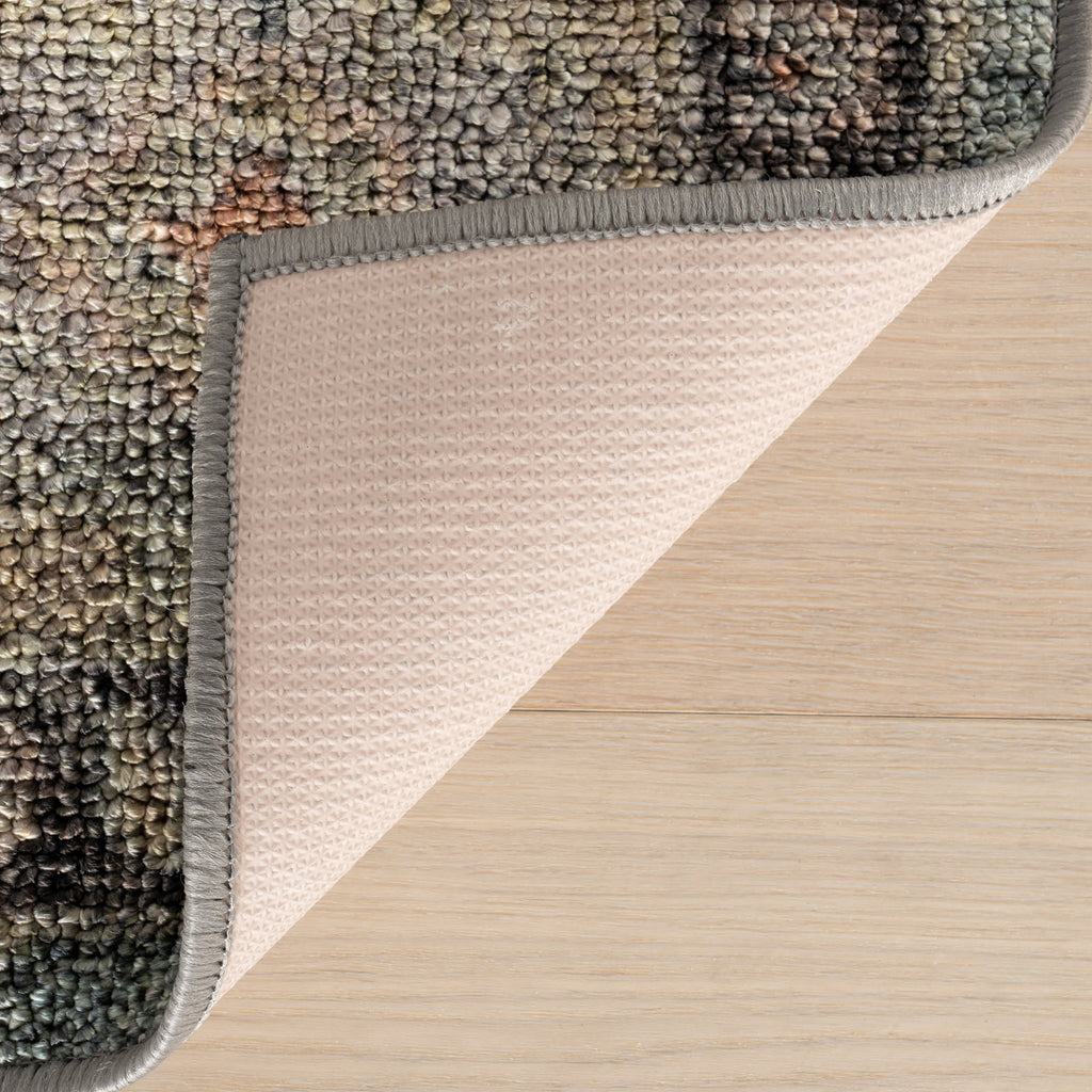 Orlind Traditional Bordered Washable Rug | Blue