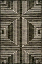 Revelyn Geometric Washable Rug | Green
