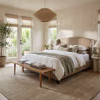 Arrel Speckled Wool-Blend Rug | Fawn