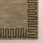 Taya Modern Bordered Rug | Olive