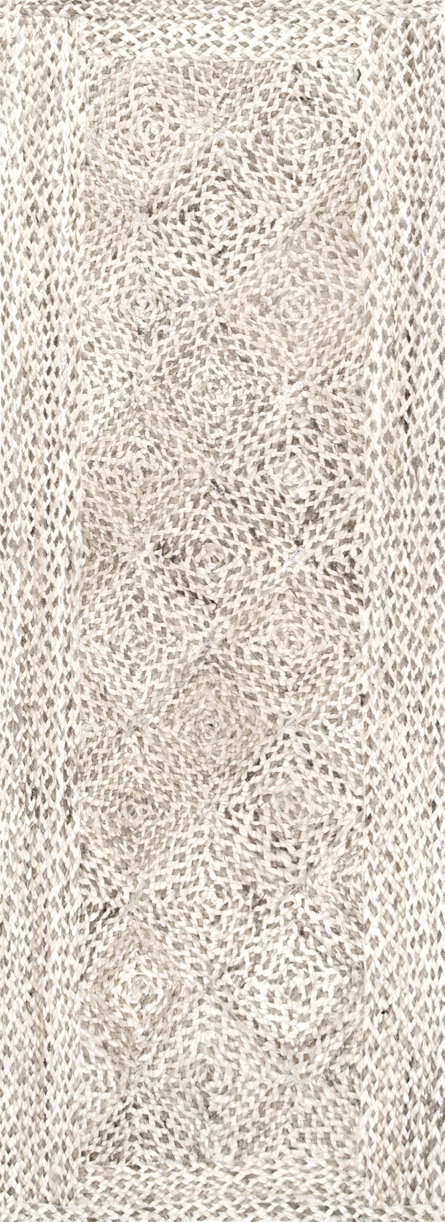 Celestine Jute Trellis Rug | Light Beige Main image