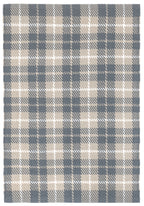 Lakeville Plaid Handwoven Indoor/Outdoor Rug | Charcoal