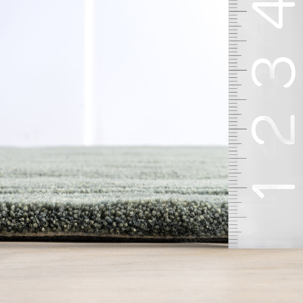 Starke Broken Stripe Wool Rug | Hunter Green