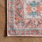 Stellar Medallion Washable Rug | Rust