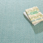 Miss Muffet Handwoven Cotton Rug | Teal