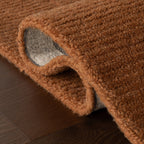 Caligo Mid Century Modern Bordered Rug | Brick
