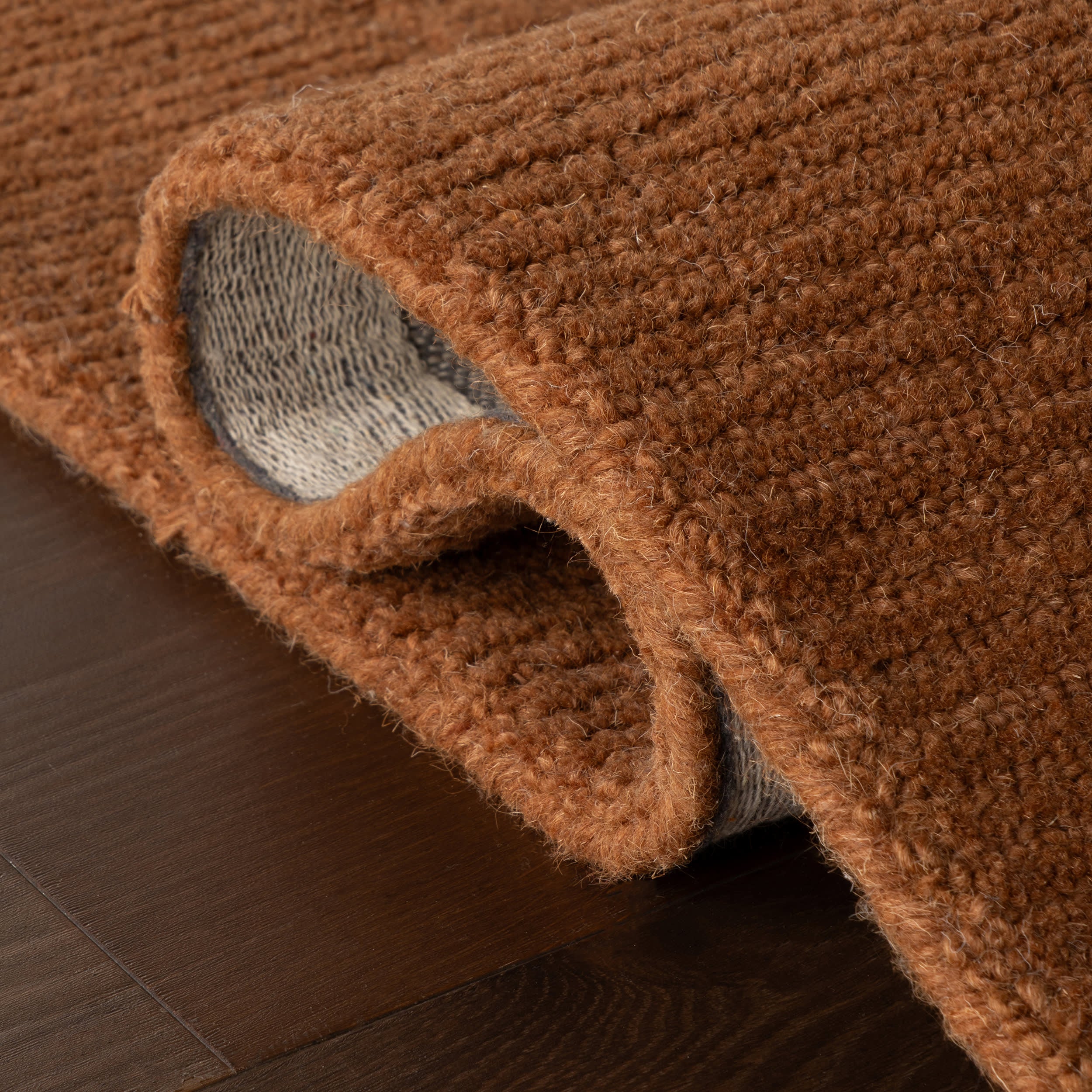 Caligo Mid Century Modern Bordered Rug | Brick