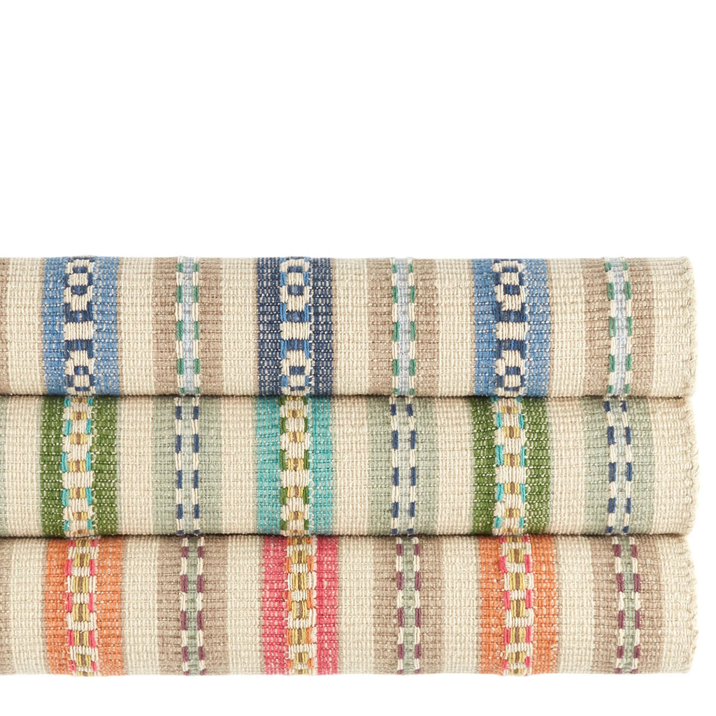 Long Slade Handwoven Cotton Rug | Teal