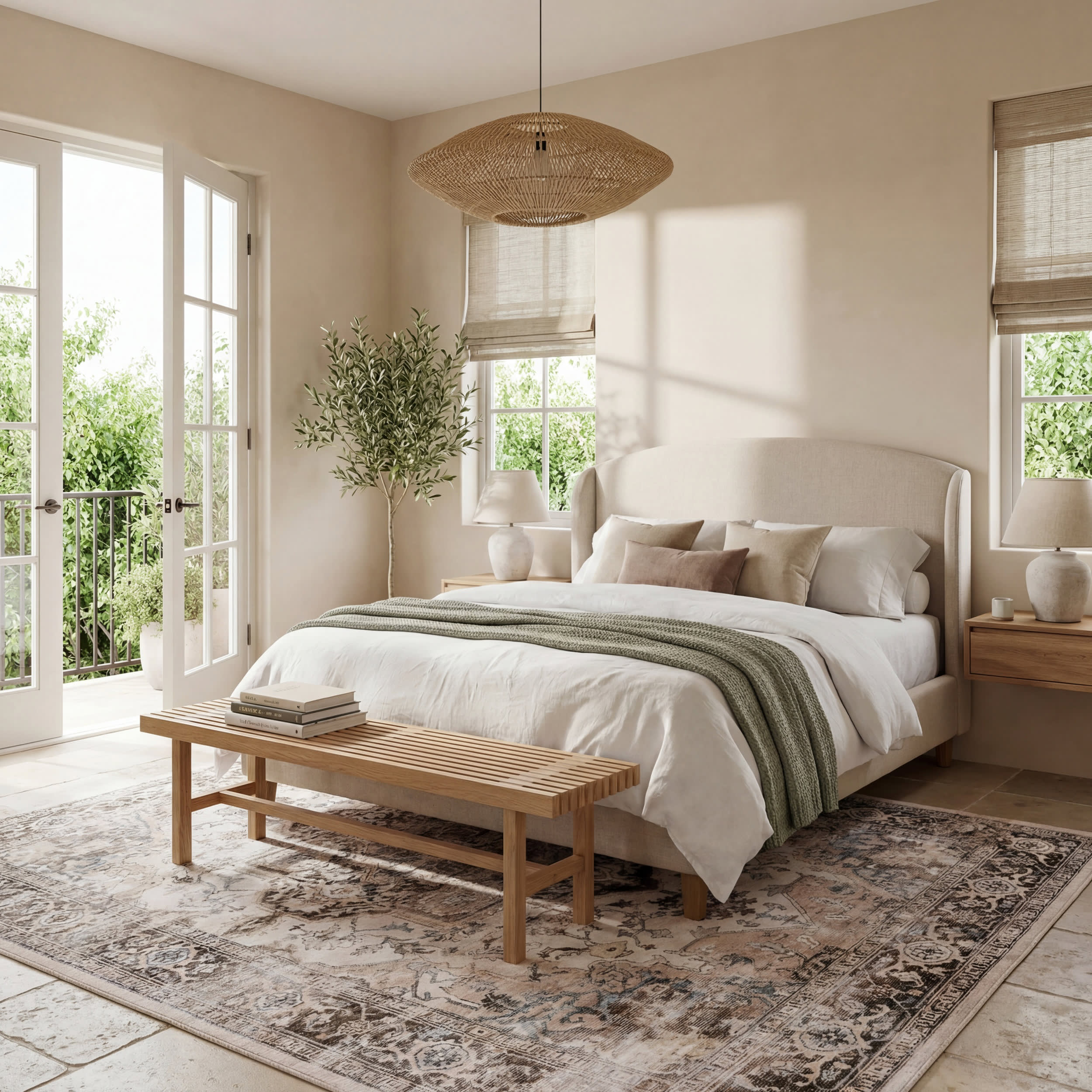 Vanisa Traditional Washable Rug | Beige