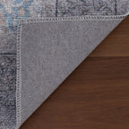 Odelia Vintage & Distressed Washable Rug | Blue