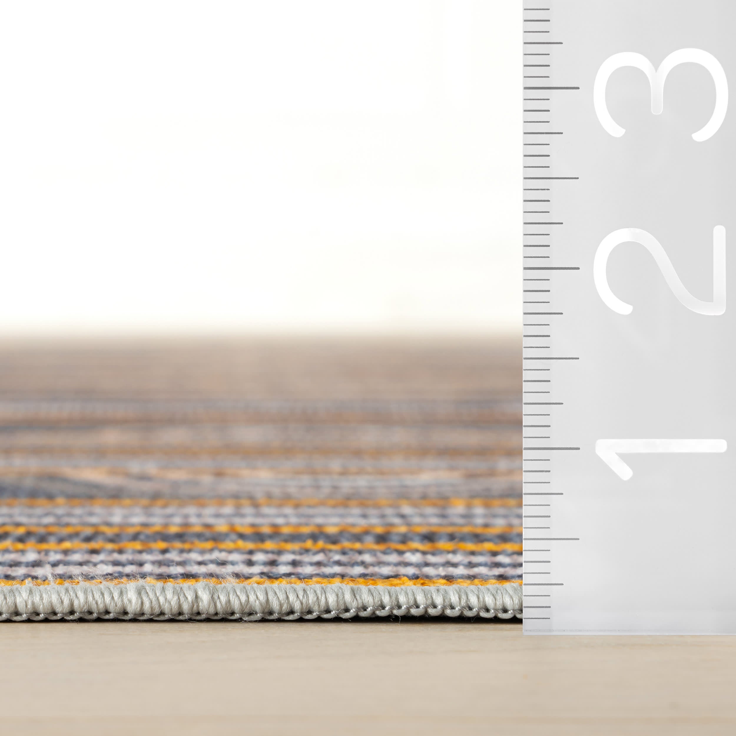 Button Machine Washable Rug | Grey