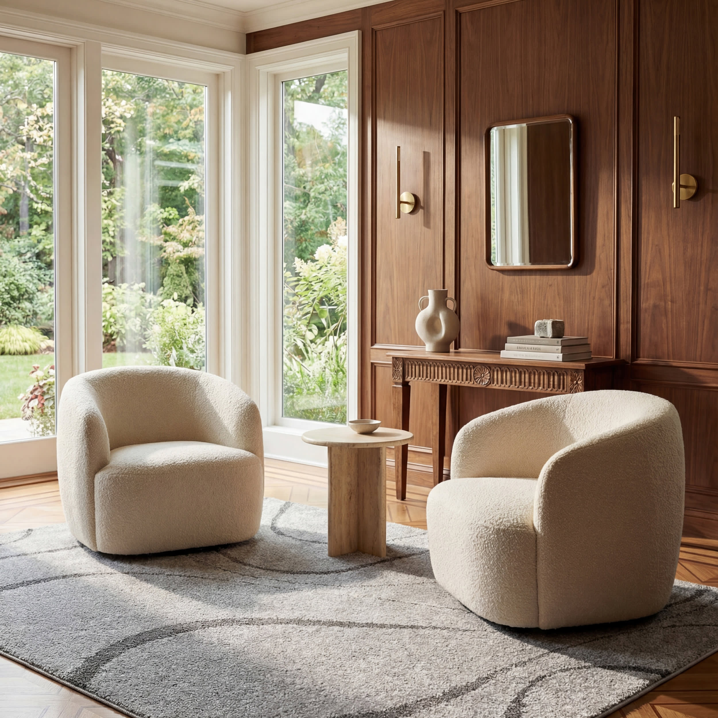 Shaggy Curves Rug | Dark Grey Secondary image