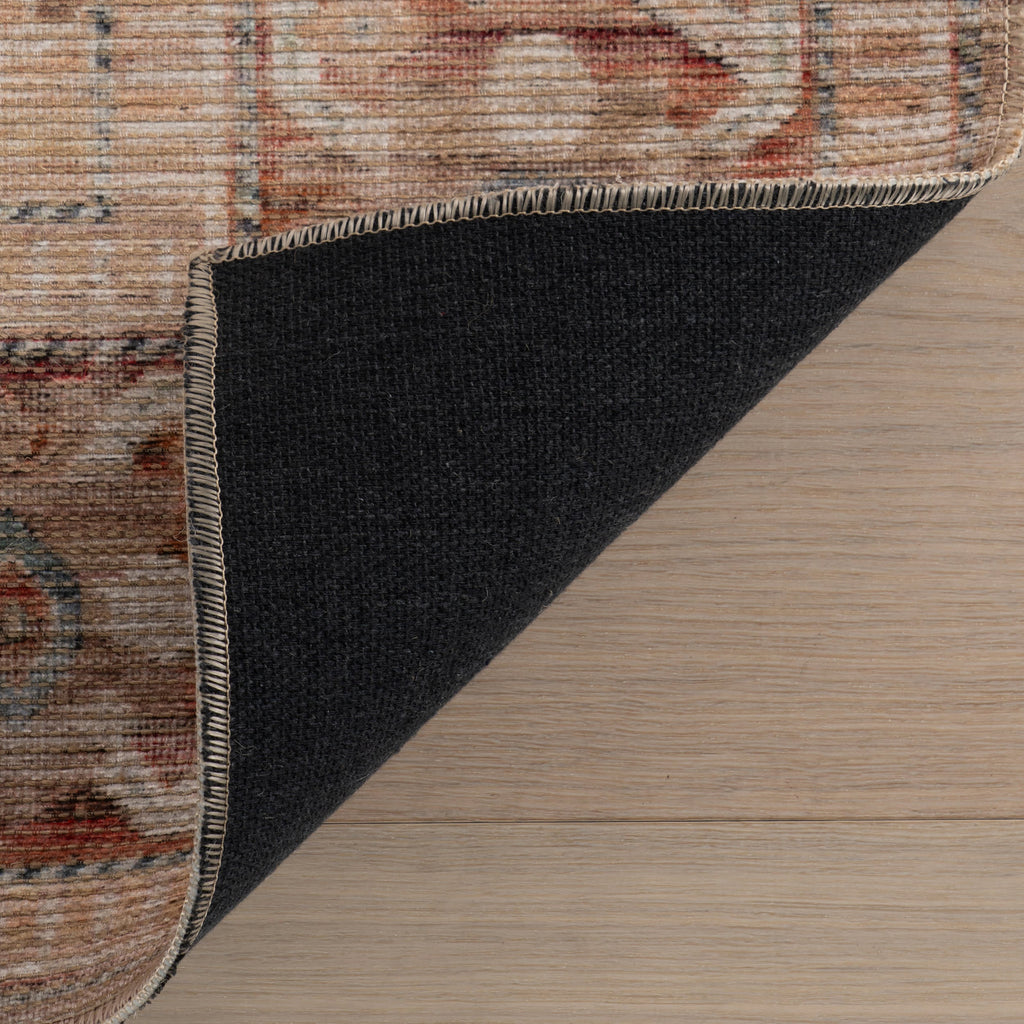 Ankhe Traditional Bordered Rug | Beige