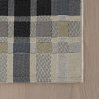 Mesael Modern Plaid Indoor/Outdoor Rug | Blue