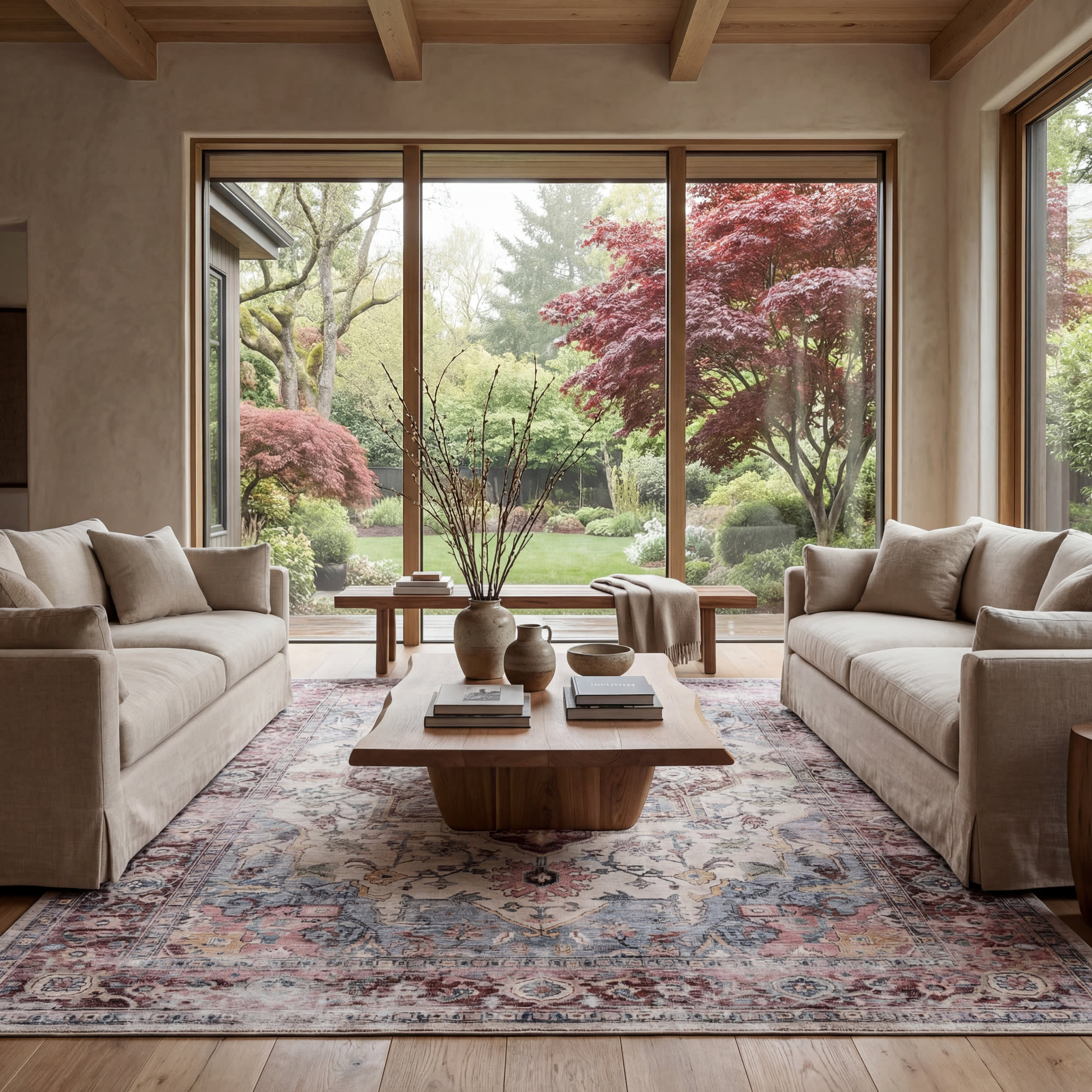 Vanisa Traditional Washable Rug | Multicolor Main image