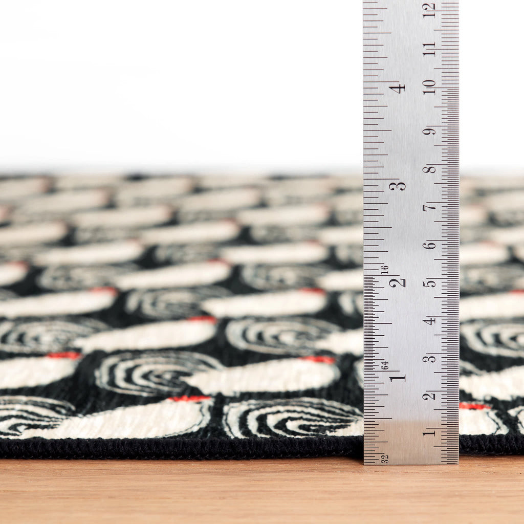 Cockadoodledoo Machine Washable Rug | Multi