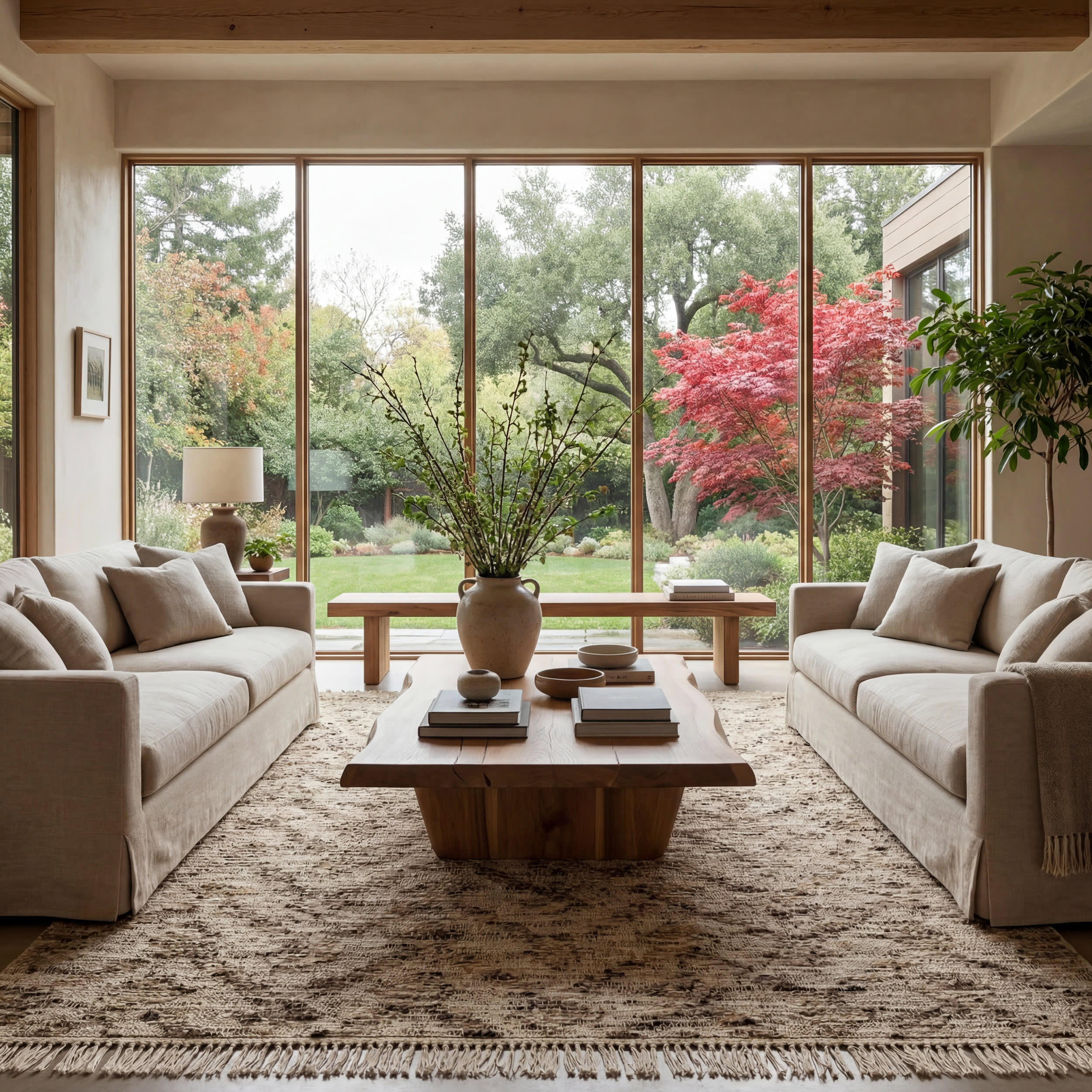 JuJu Tasseled Wool Rug | Brown