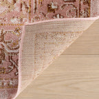 Lianna Washable Vines Rug | Pink