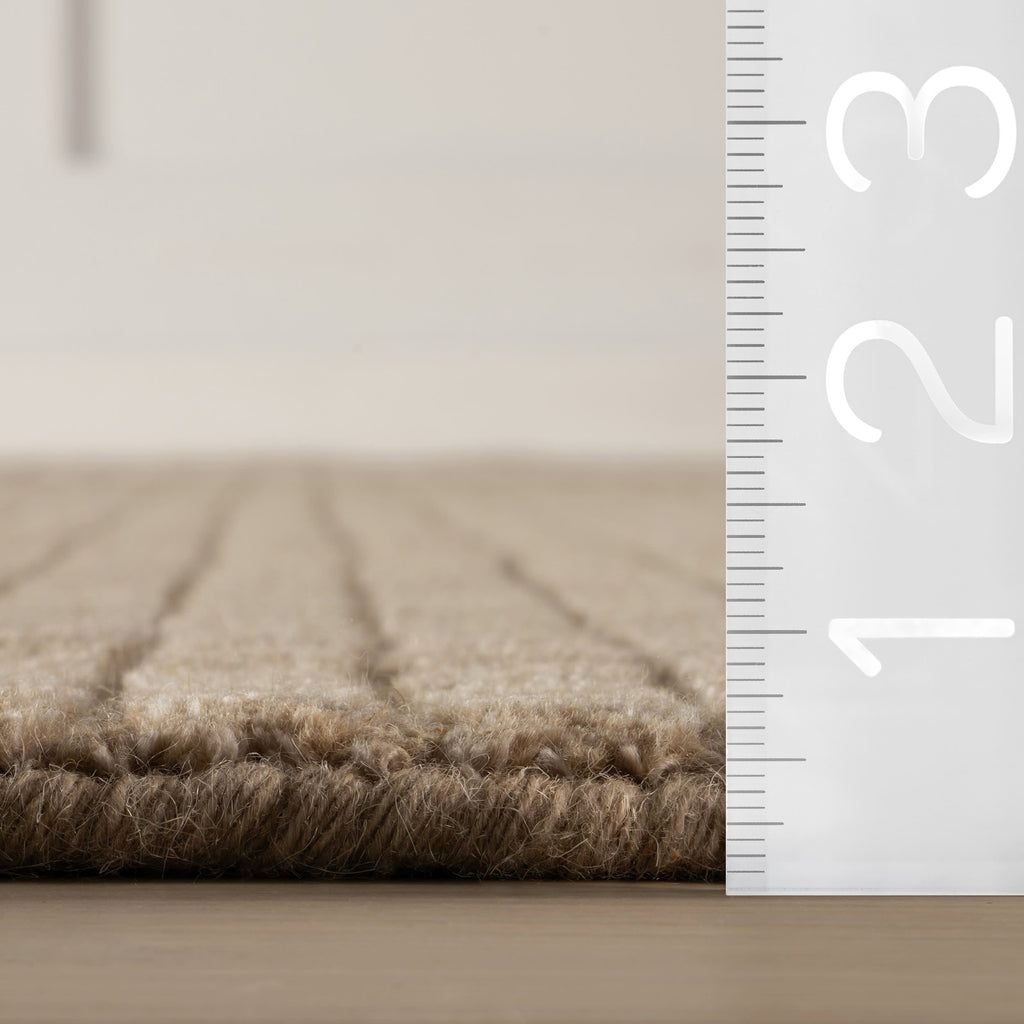 Cinnara Moroccan Striped Rug | Beige