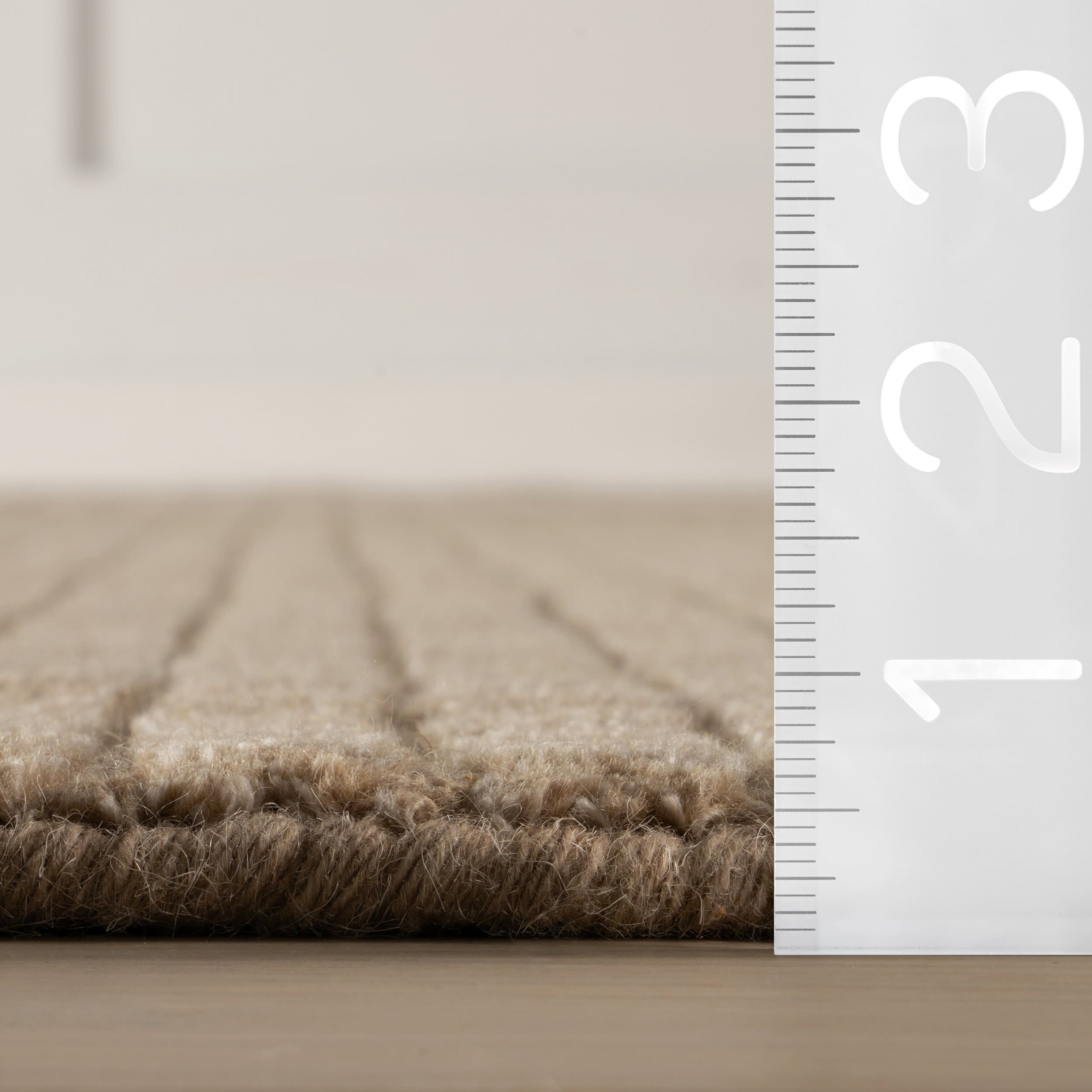 Cinnara Moroccan Striped Rug | Beige