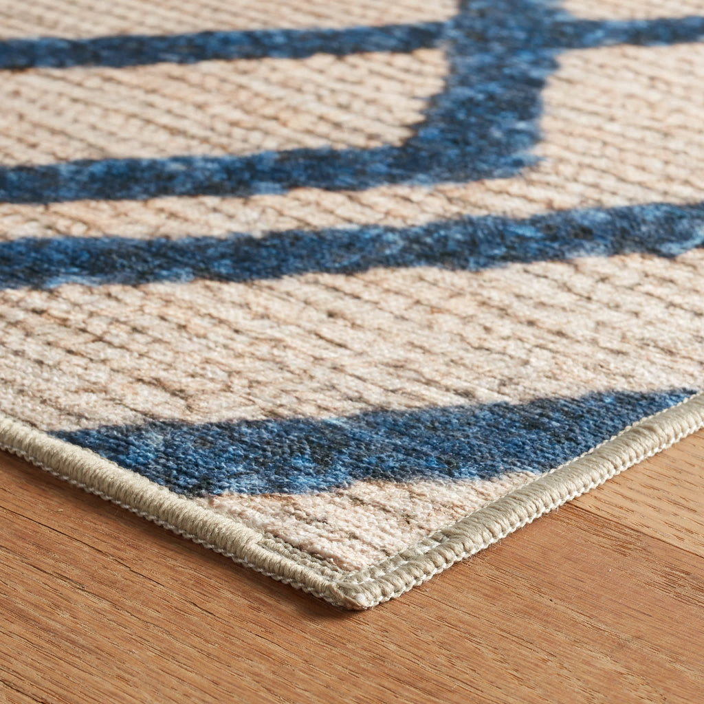Marco Machine Washable Rug | Navy