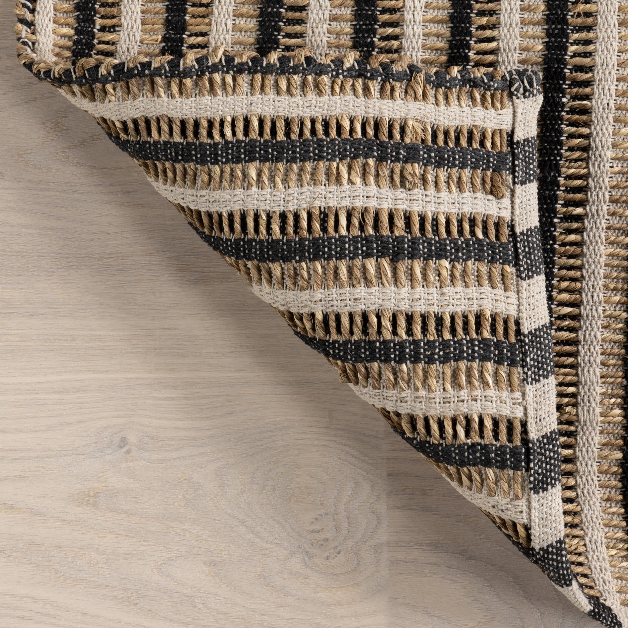 Lelia Striped Jute-Blend Rug | Ivory